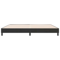 Produktbild för Sängram utan madrass svart 180x210 cm sammet