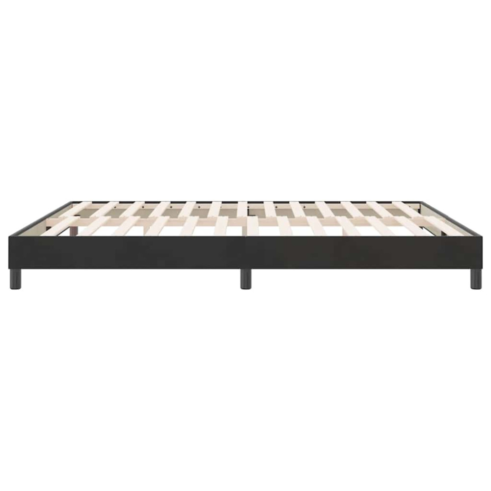 Produktbild för Sängram utan madrass svart 180x210 cm sammet