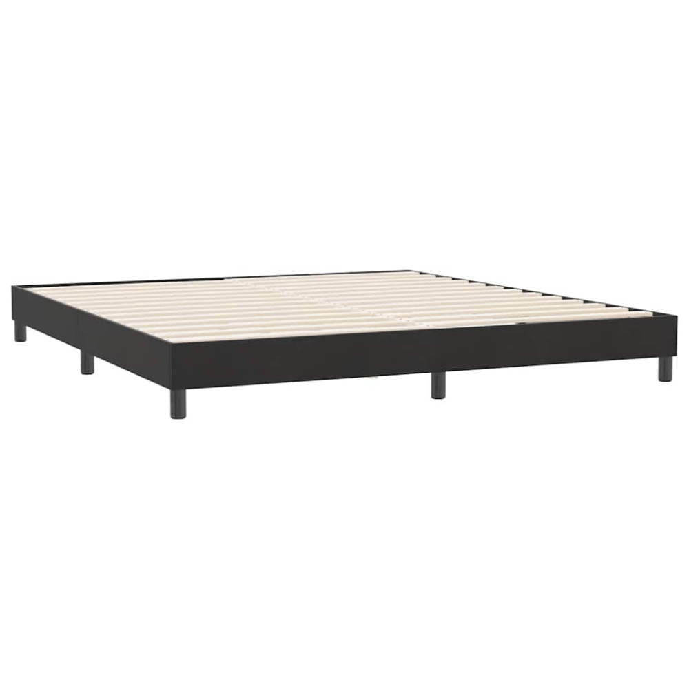 Produktbild för Sängram utan madrass svart 180x210 cm sammet