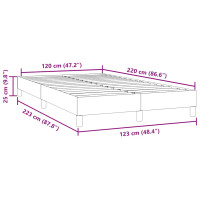 Produktbild för Sängram utan madrass rosa 120x220 cm sammet