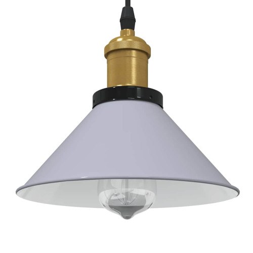 vidaXL Taklampa höjdjusterbar E27 glansgrå Ø 22 cm metall