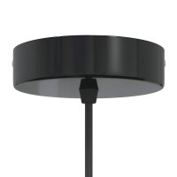 Produktbild för Taklampa höjdjusterbar E27 glansgrå Ø 22 cm metall
