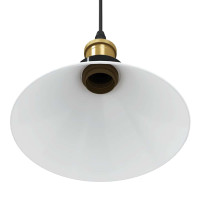 Produktbild för Taklampa höjdjusterbar E27 blank vit Ø 22 cm metall