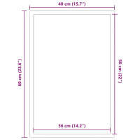 Produktbild för Dörrmatta antracit 40x60 cm
