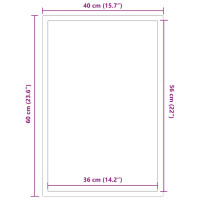 Produktbild för Dörrmatta blå 40x60 cm