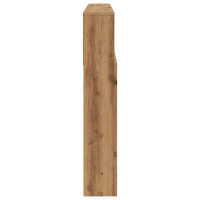Produktbild för Sänggavel m förvaring ek 160x19x103,5 cm konstruerat trä