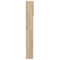 Produktbild för Tvättmaskinsskåp sonoma-ek 64x24x190 cm konstruerat trä