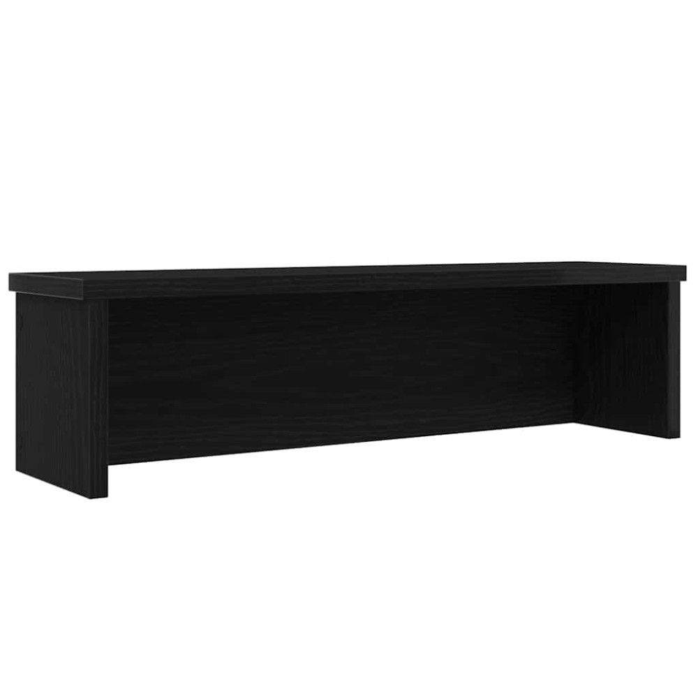 Produktbild för Köksställ stapelbara svart 50x15x16 cm konstruerat trä