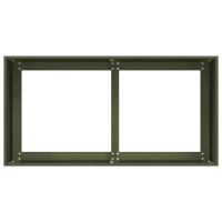 Produktbild för Odlingslåda olivgrön 80x40x40 cm kallvalsat stål