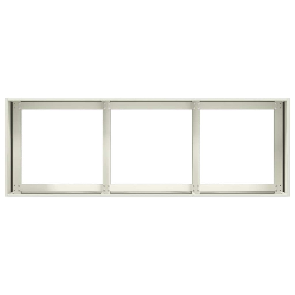Produktbild för Odlingslåda vit 120x40x40 cm kallvalsat stål