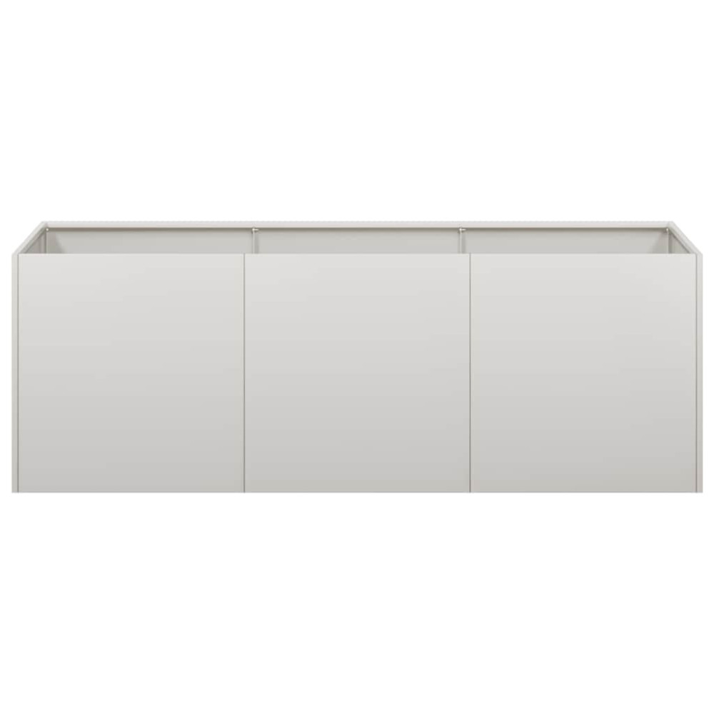 Produktbild för Trädgårdskruka 120x40x40 cm rostfritt stål