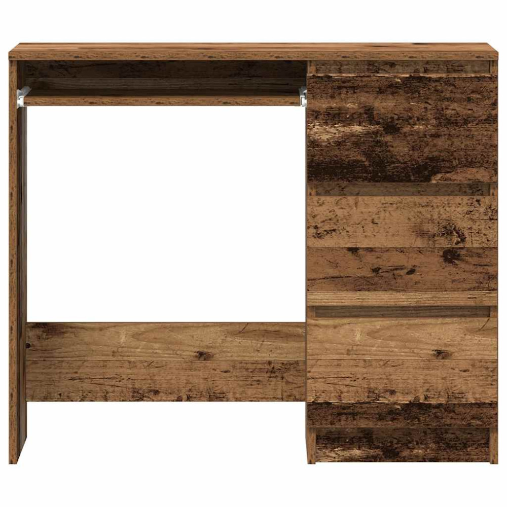 Produktbild för Skrivbord gammalt trä 90x45x76 cm konstruerat trä