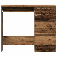 Produktbild för Skrivbord gammalt trä 90x45x76 cm konstruerat trä