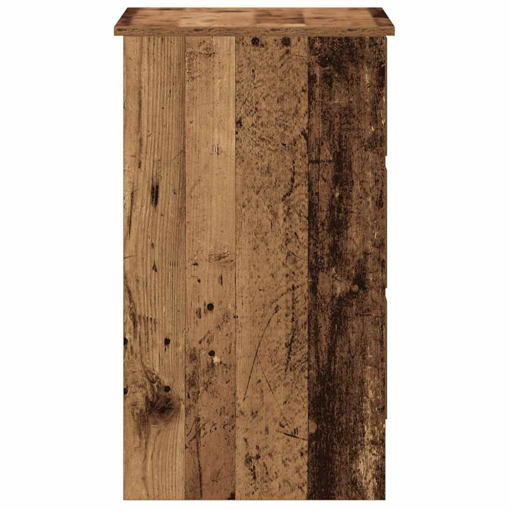 Produktbild för Skrivbord gammalt trä 90x45x76 cm konstruerat trä