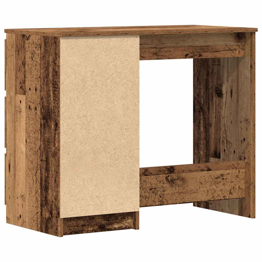 Produktbild för Skrivbord gammalt trä 90x45x76 cm konstruerat trä