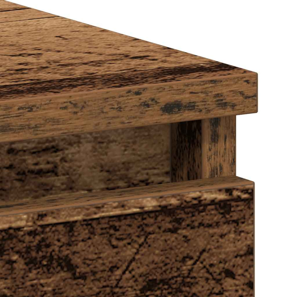 Produktbild för Skrivbord gammalt trä 90x45x76 cm konstruerat trä