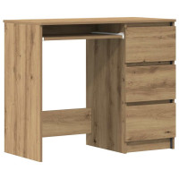 Produktbild för Skrivbord artisan ek 90x45x76 cm konstruerat trä