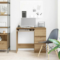 Produktbild för Skrivbord artisan ek 90x45x76 cm konstruerat trä
