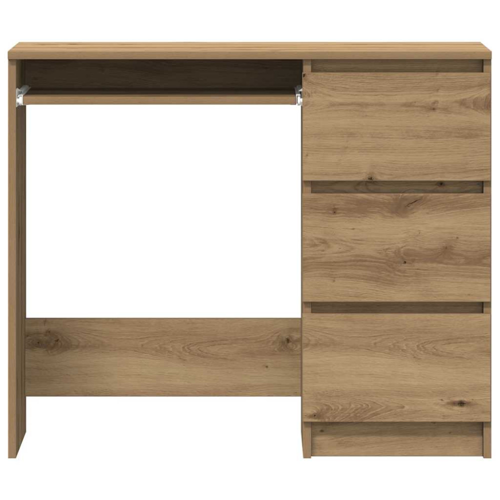 Produktbild för Skrivbord artisan ek 90x45x76 cm konstruerat trä