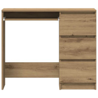 Produktbild för Skrivbord artisan ek 90x45x76 cm konstruerat trä