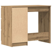 Produktbild för Skrivbord artisan ek 90x45x76 cm konstruerat trä