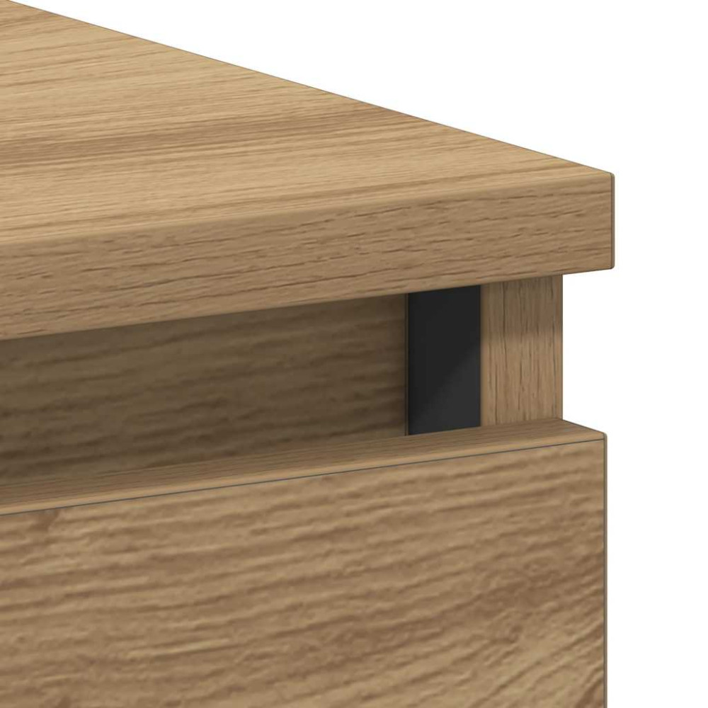 Produktbild för Skrivbord artisan ek 90x45x76 cm konstruerat trä