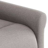 Produktbild för Elektrisk reclinerfåtölj taupe tyg