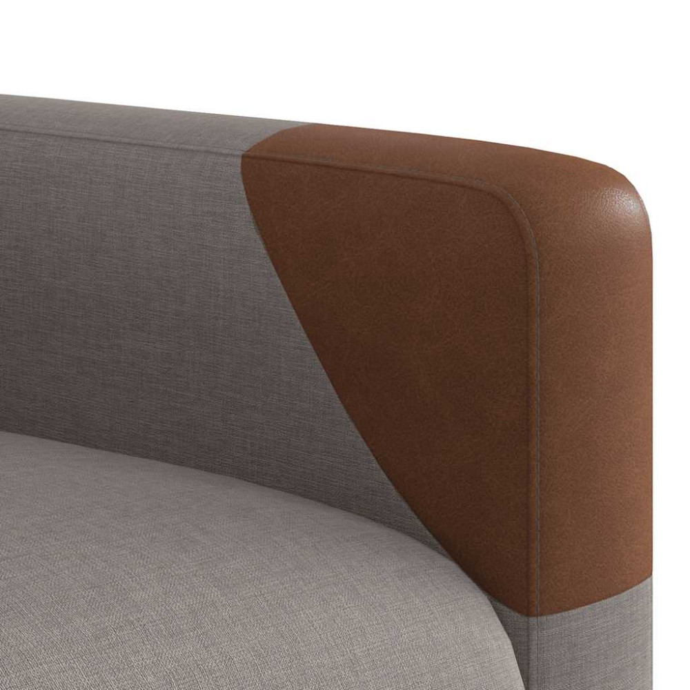Produktbild för Reclinerfåtölj med uppresningshjälp taupe tyg
