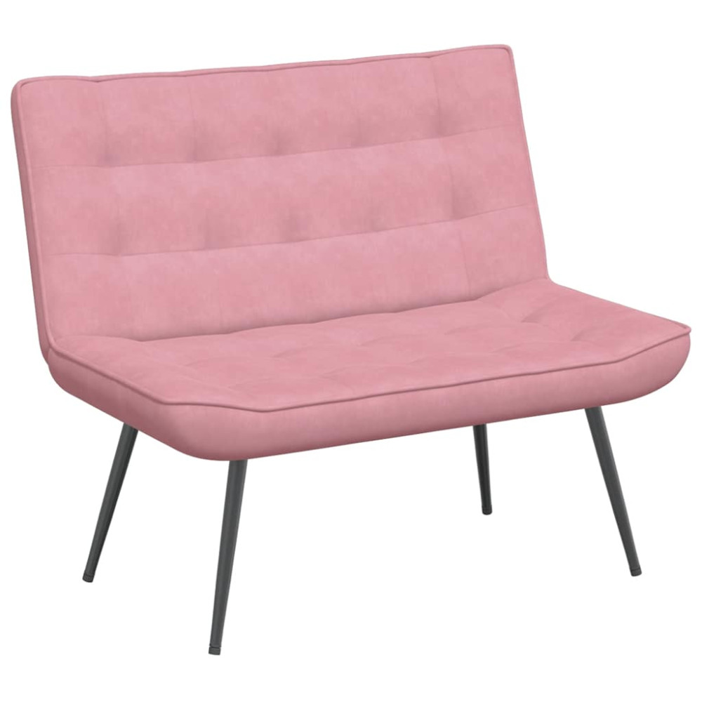 Produktbild för Bänk rosa 110x74x84 cm sammet