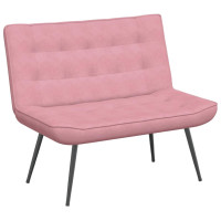 Produktbild för Bänk rosa 110x74x84 cm sammet