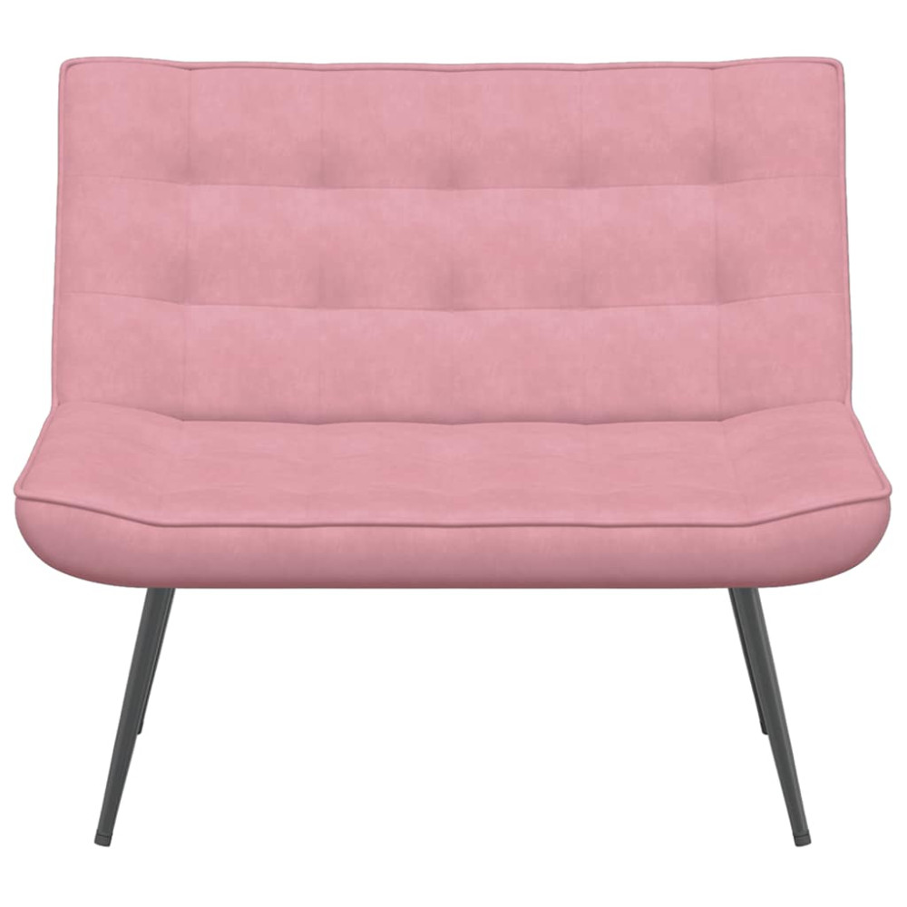 Produktbild för Bänk rosa 110x74x84 cm sammet