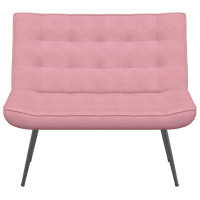 Produktbild för Bänk rosa 110x74x84 cm sammet