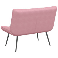 Produktbild för Bänk rosa 110x74x84 cm sammet