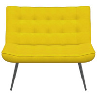Produktbild för Bänk gul 110x74x84 cm sammet