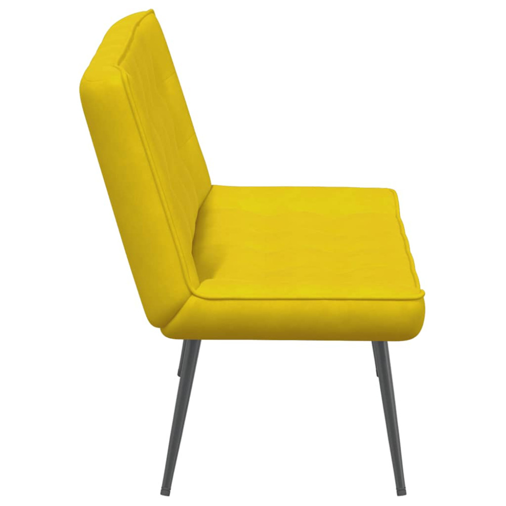 Produktbild för Bänk gul 110x74x84 cm sammet