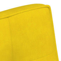 Produktbild för Bänk gul 110x74x84 cm sammet
