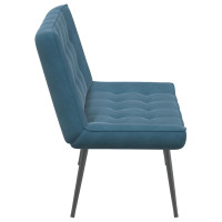 Produktbild för Bänk blå 110x74x84 cm sammet