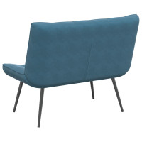 Produktbild för Bänk blå 110x74x84 cm sammet