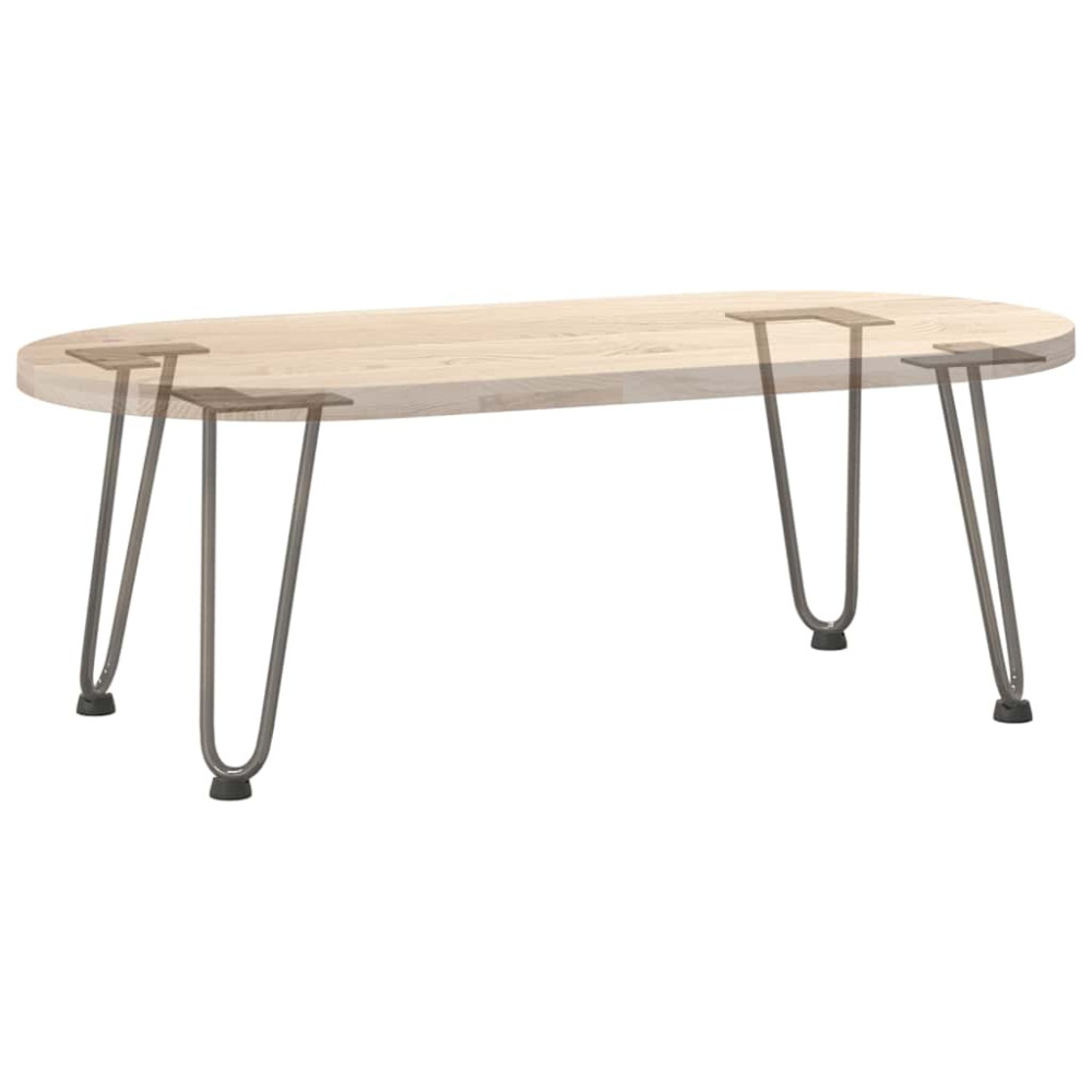 Produktbild för Hårnålsben för soffbord 4 st naturstål 30 cm massivt stål