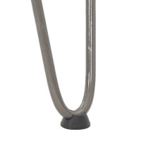Produktbild för Hårnålsben för soffbord 4 st naturstål 42 cm massivt stål