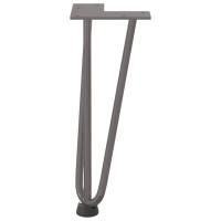 Produktbild för Hårnålsben för soffbord 4 st naturstål 30 cm massivt stål