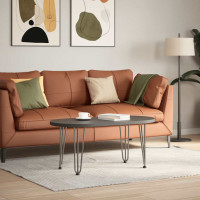 Produktbild för Hårnålsben för soffbord 4 st naturstål 42 cm massivt stål