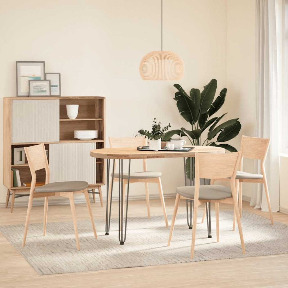 Produktbild för hårnålsben för konsolbord för konsolbord 4 st naturstål 72 cm massivt stål