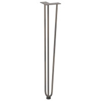 Produktbild för hårnålsben för konsolbord för konsolbord 4 st naturstål 72 cm massivt stål
