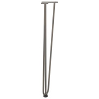 Produktbild för hårnålsben för konsolbord för konsolbord 4 st naturstål 72 cm massivt stål