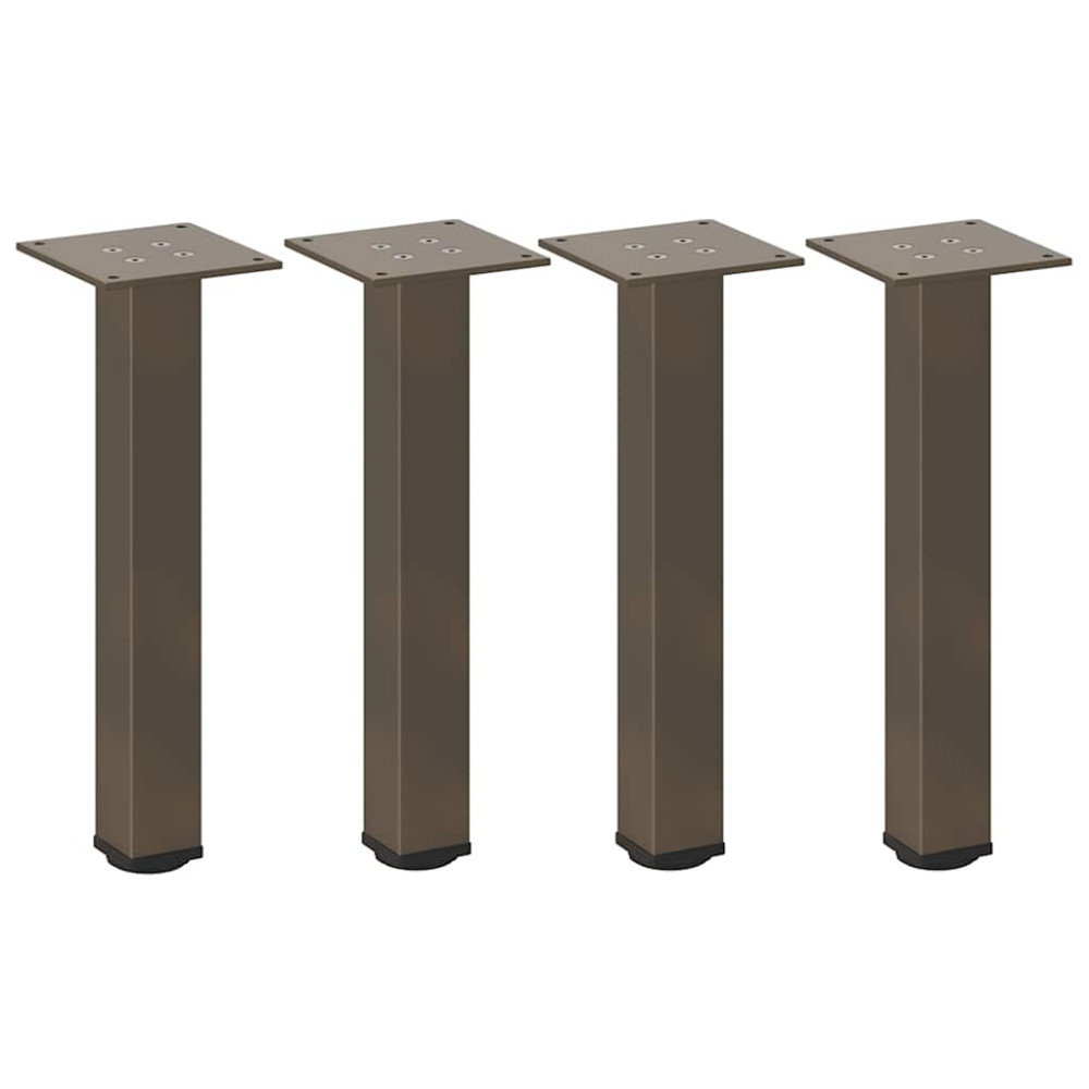 Produktbild för Soffbordsben 4 st naturstål 30-32 cm stål