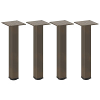 Produktbild för Soffbordsben 4 st naturstål 30-32 cm stål
