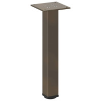 Produktbild för Soffbordsben 4 st naturstål 30-32 cm stål