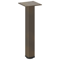 Produktbild för Soffbordsben 4 st naturstål 42-44 cm stål