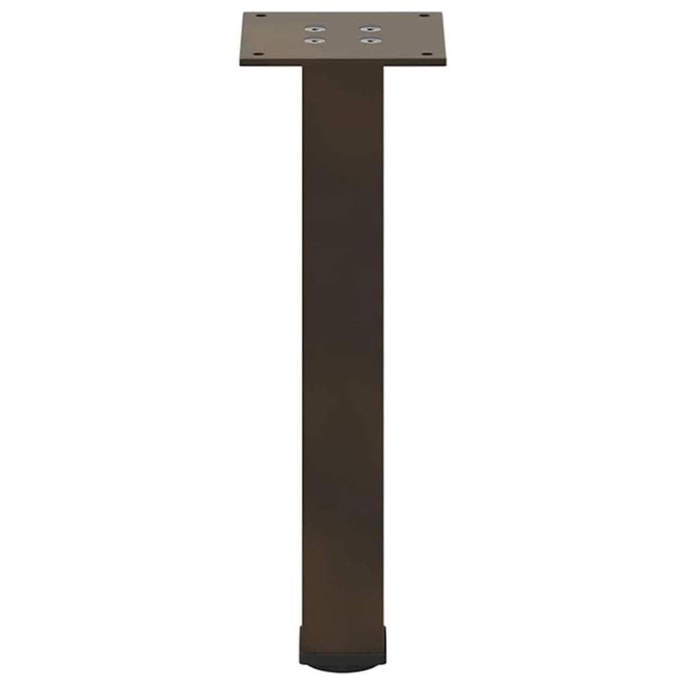 Produktbild för Soffbordsben 4 st naturstål 42-44 cm stål